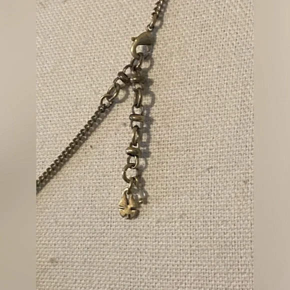 Lucky Brand Gold Bohemian Style Bone Fish Pendant Necklace - Picture 5 of 8